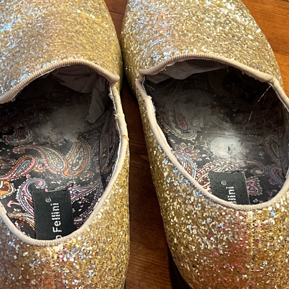 Alberto Fellini Gold Slip On Men’s Shoe - Picture 5 of 9
